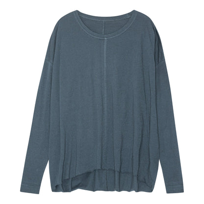 Lion Drapy Tee - Dusty Blue