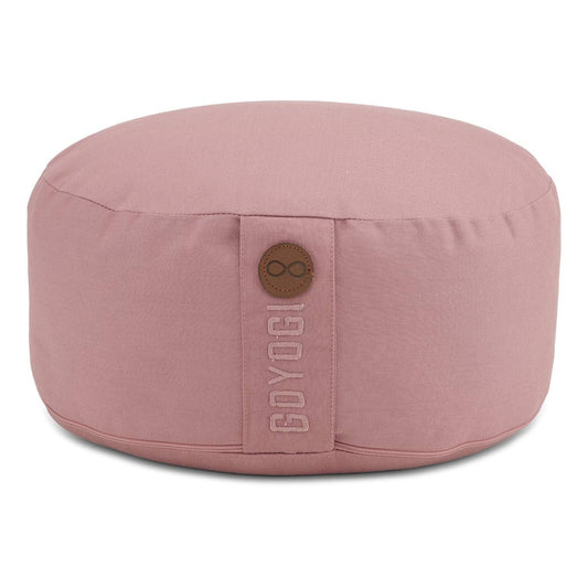 Calm Organic Cotton Round Meditation Cushion - Rose