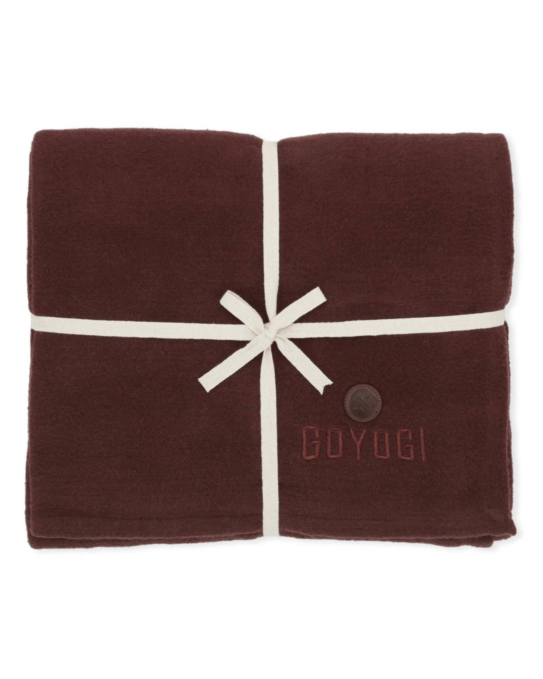 Calm Organic Cotton Yoga Blanket - Dark Brown