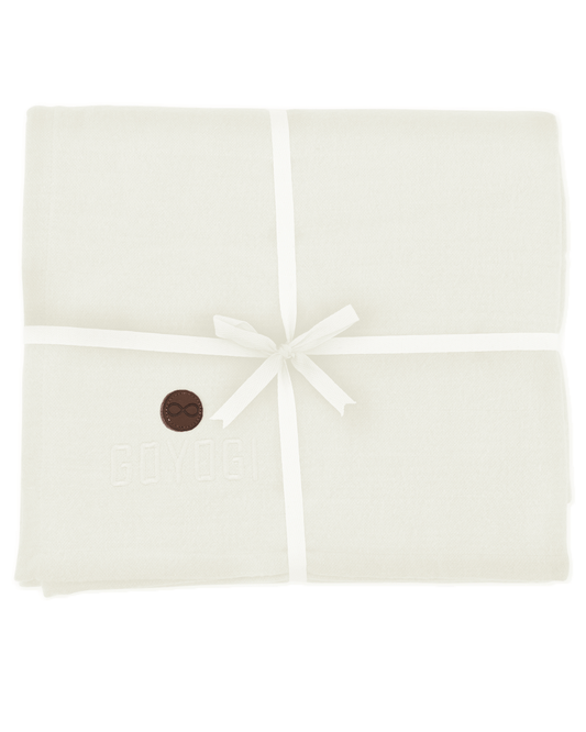 Calm Organic Cotton Yoga Blanket - Natural