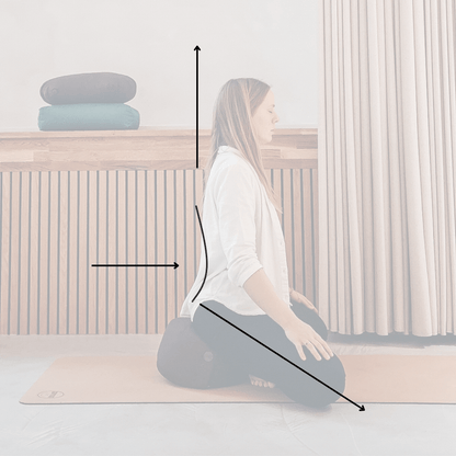 Calm Crescent Meditation Cushion - Rose