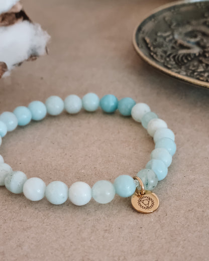 Mantra ENERGY armbånd - Kommunikation - Amazonitt -