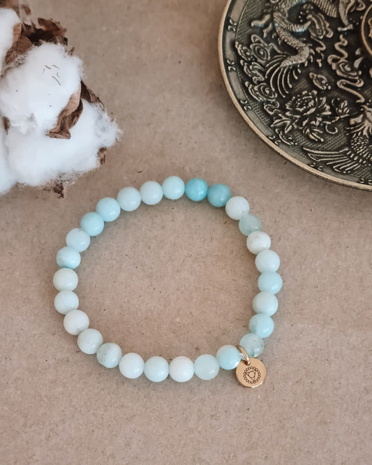 Mantra ENERGY armbånd - Kommunikation - Amazonitt -