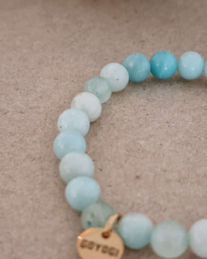 Mantra ENERGY armbånd - Kommunikation - Amazonitt -