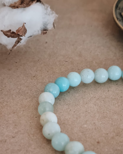 Mantra ENERGY armbånd - Kommunikation - Amazonitt -
