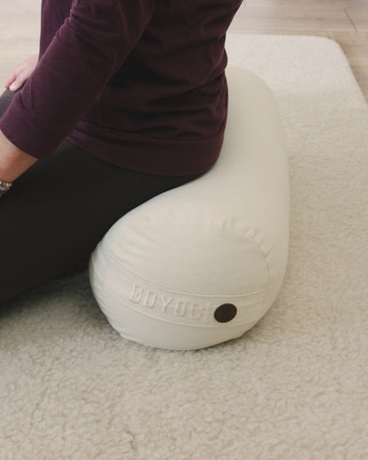 Calm Organic cotton Yoga Bolster - Natural