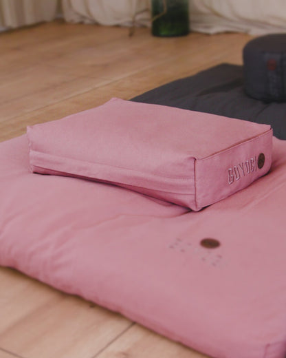 Calm Rektangulær Yoga Bolster - Rose