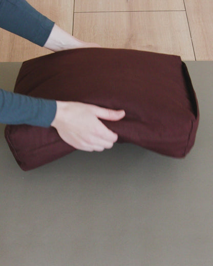 Calm Rektangulær Yoga Bolster - Dark Blue