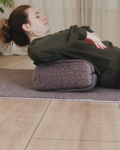 Release Wool Restorative Bolster - Light Grey